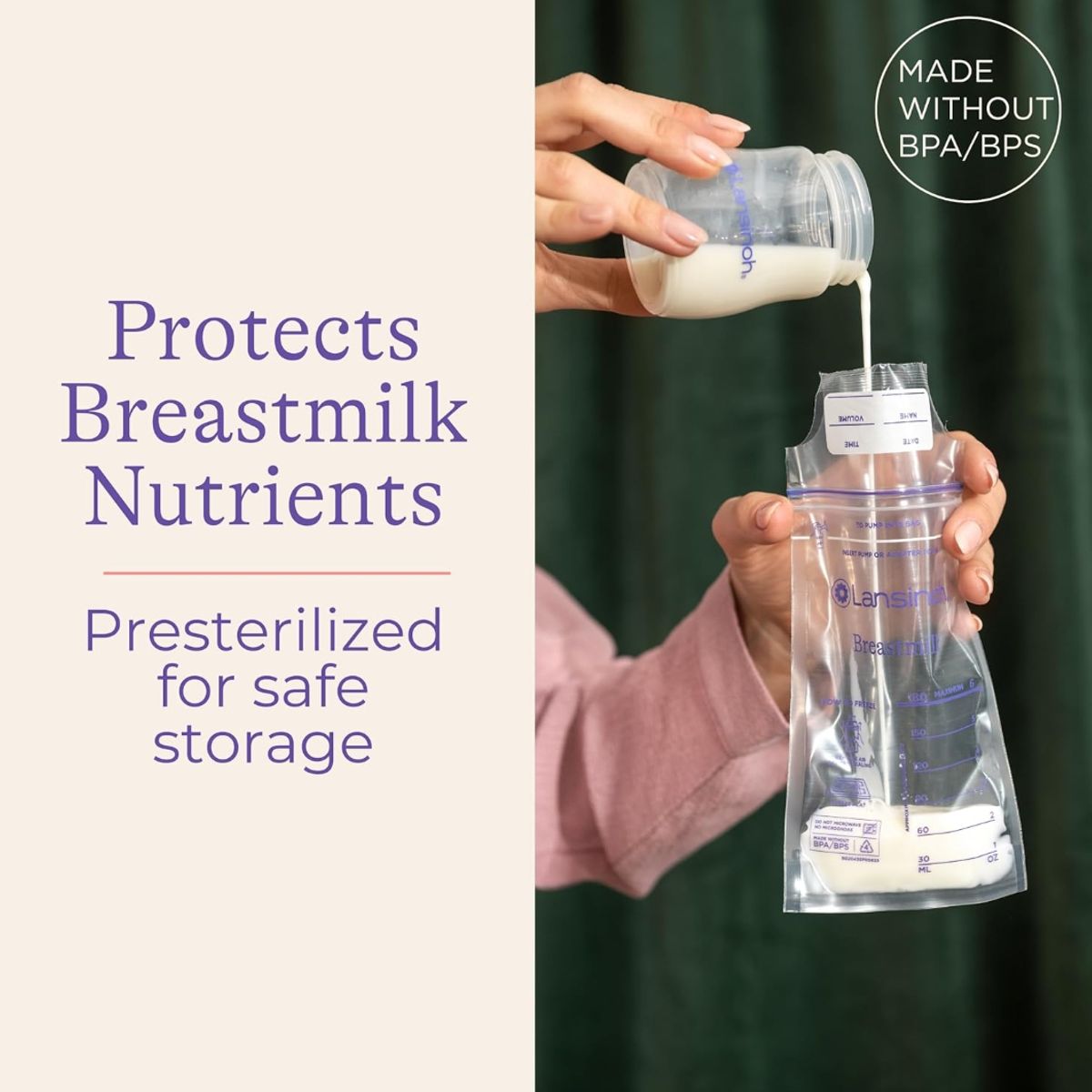 LANSINOH - Lansinoh - Bolsas de almacenamiento de leche materna 200 uds