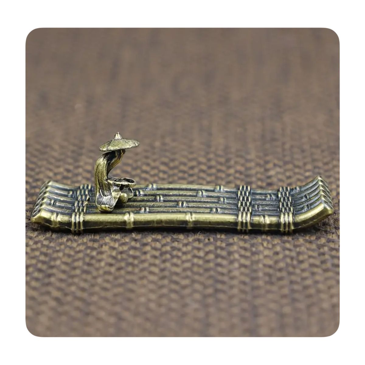 GENERICO - Porta Incienso Estilo Balsero del Milagro - Bronce