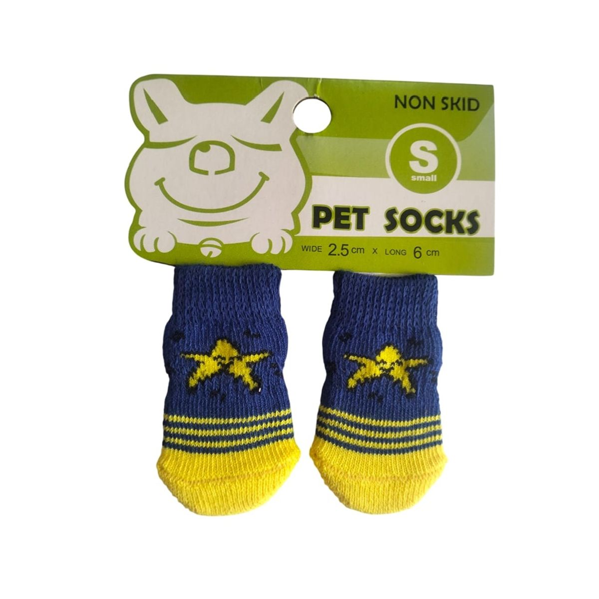 GENERICO - Pack x 1 Set de medias antideslizantes estrella talla S