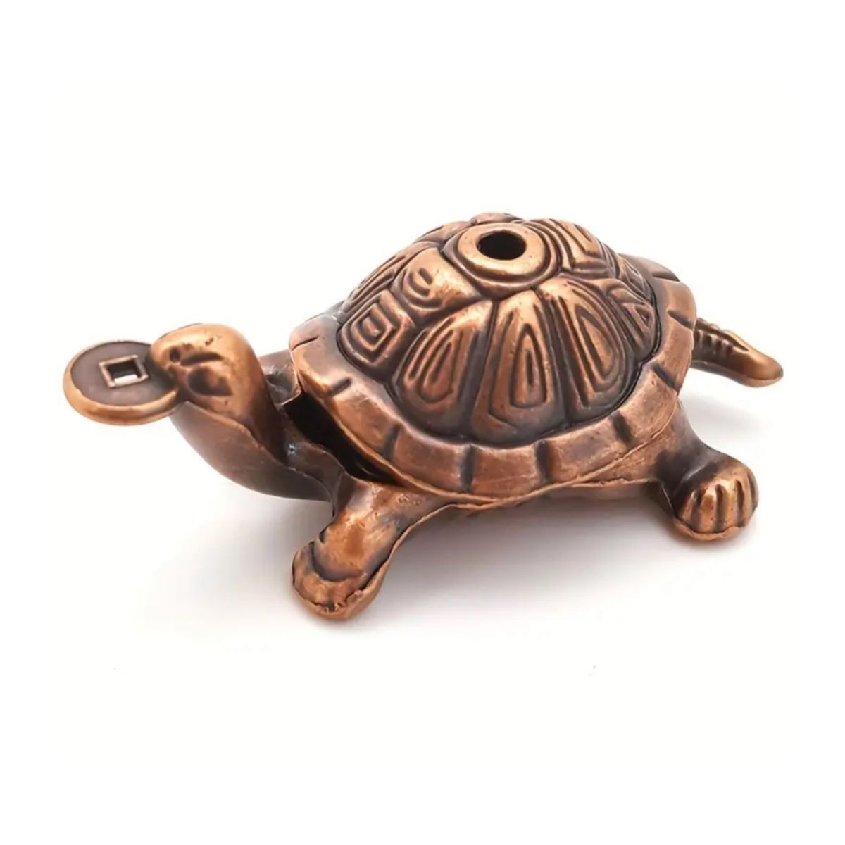 GENERICO - Porta Incienso Estilo Tortuga Mod 2 Desarmable - Cobre