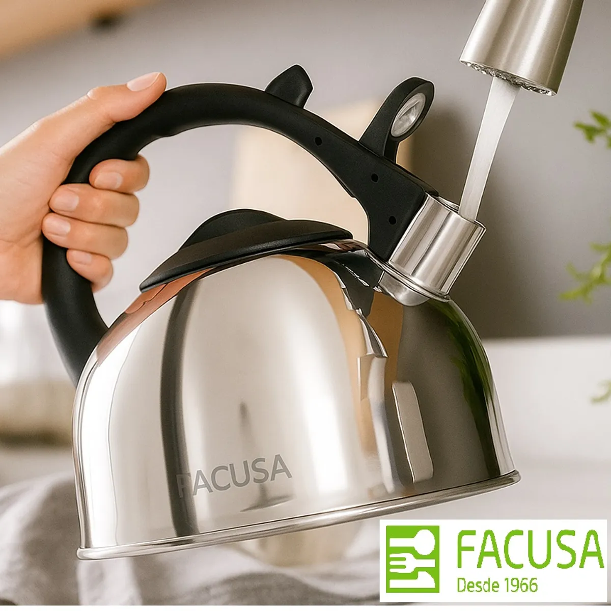 FACUSA - Tetera Facusa de 3 litros con Silbador