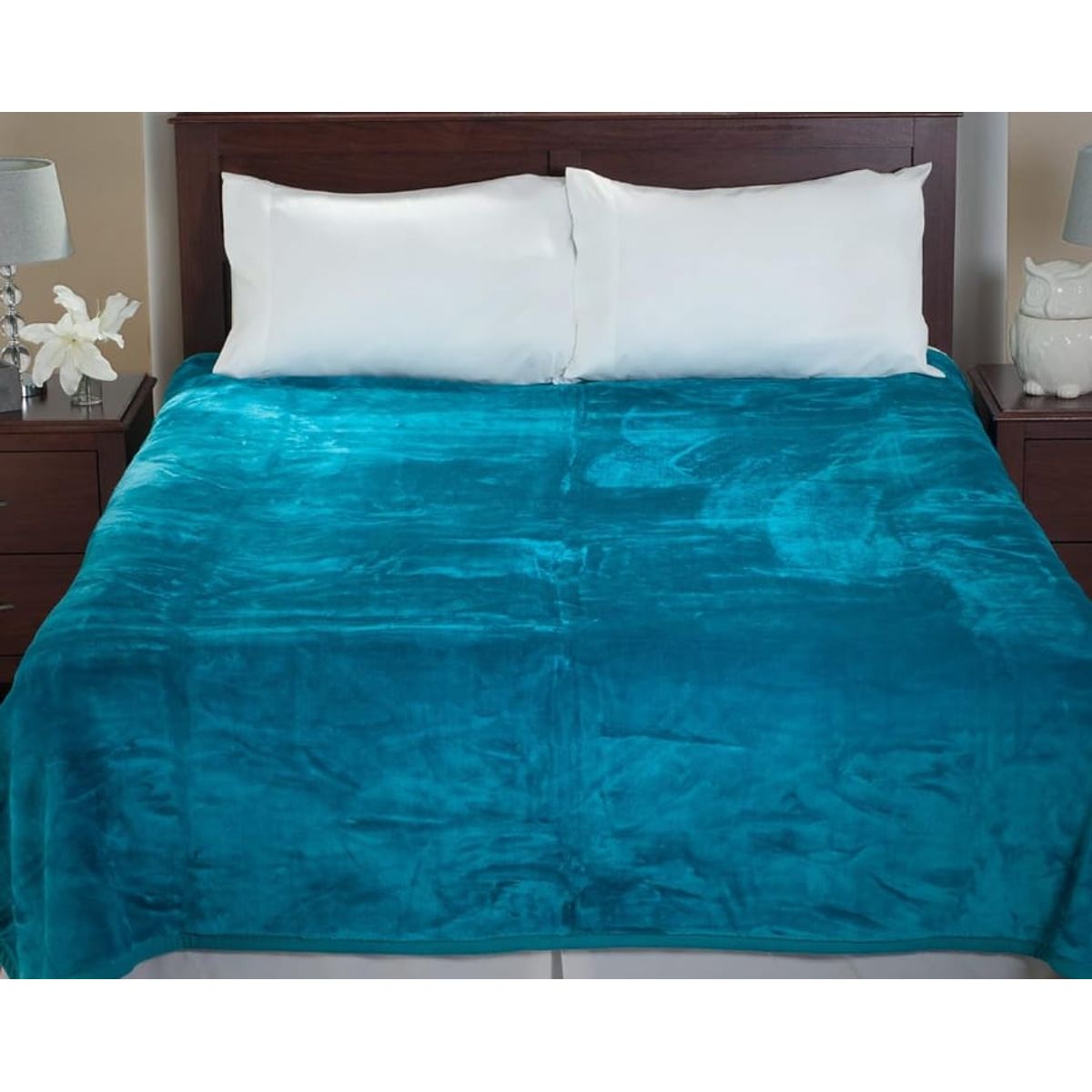 GENERICO - EDREDÓN PIEL DE ANGEL CON CARNERO 2 PLAZA  + 2 FUNDAS DE ALMOHADA  JADE