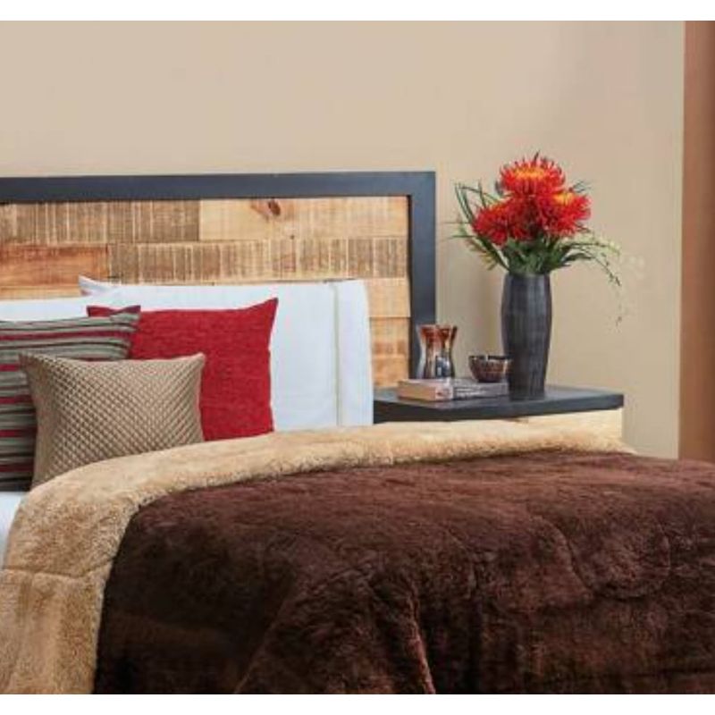 GENERICO - EDREDÓN PIEL DE ANGEL CON CARNERO 2 PLAZA  + 2 FUNDAS DE ALMOHADA  MARR