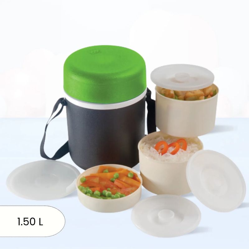 POLIMES - Termo Comida 1.50 Lt Excel Verde/Plomo - Polimes