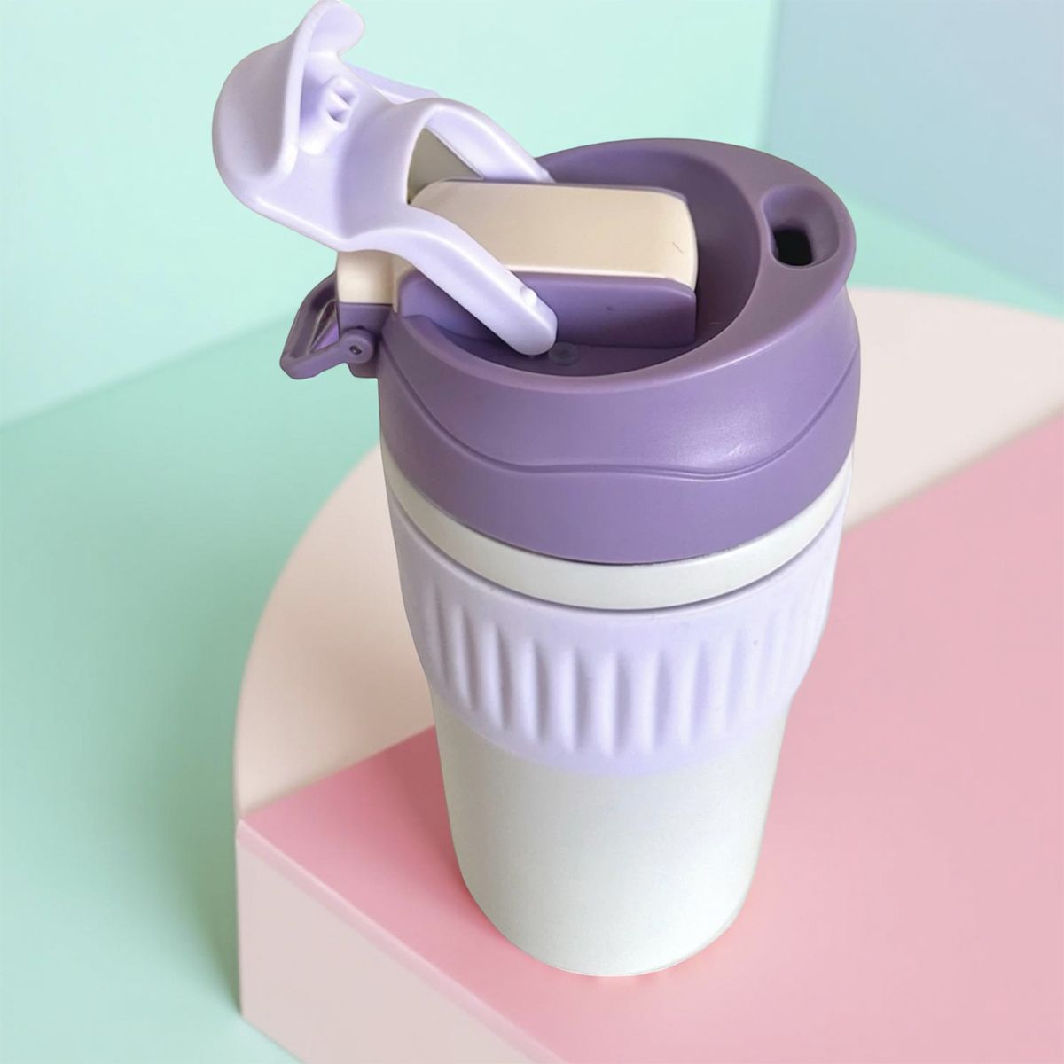 GENERICO - Vaso o taza termica Caliente o Frio de Acero inoxidable 450 ML - LILA