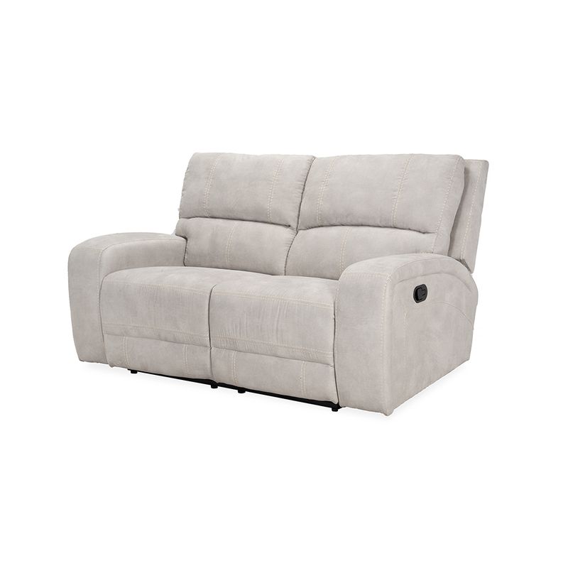TUGO - Sofa Tim 2 Cuerpos Reclinable Manual Microfibra Beige