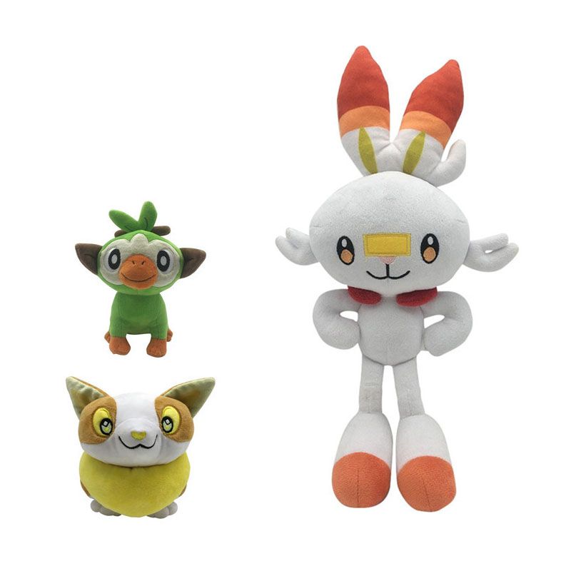 DANWEILE - Pokémon - Conjunto de 3 peluches de dibujos animados