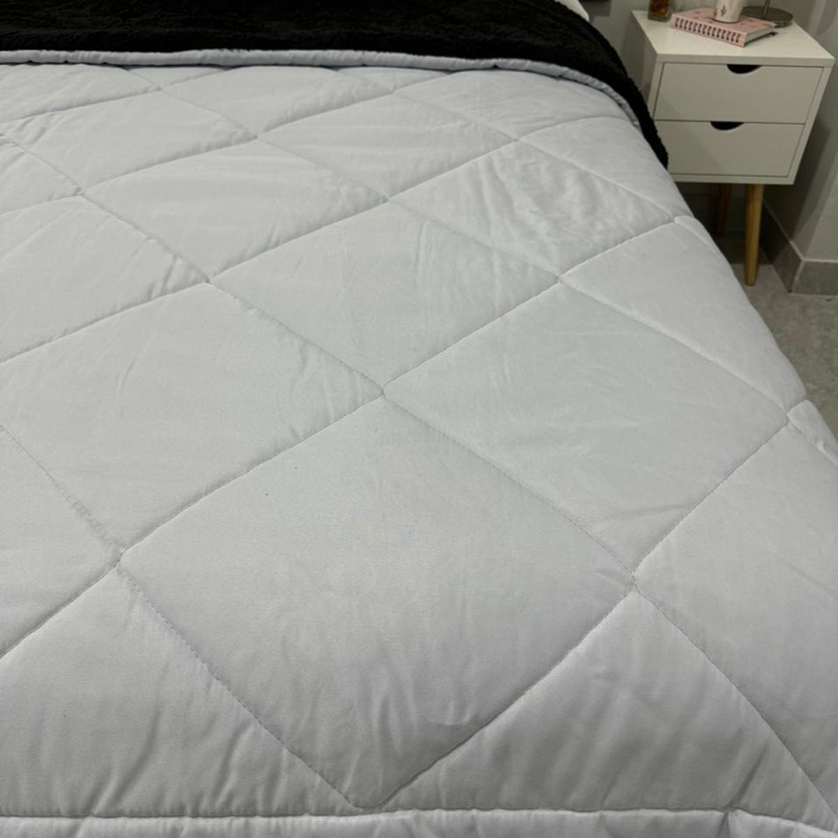 NANCY'S COLLECTION - Edredón Liso Acolchado Con Sherpa Nancy´s 2 Plz