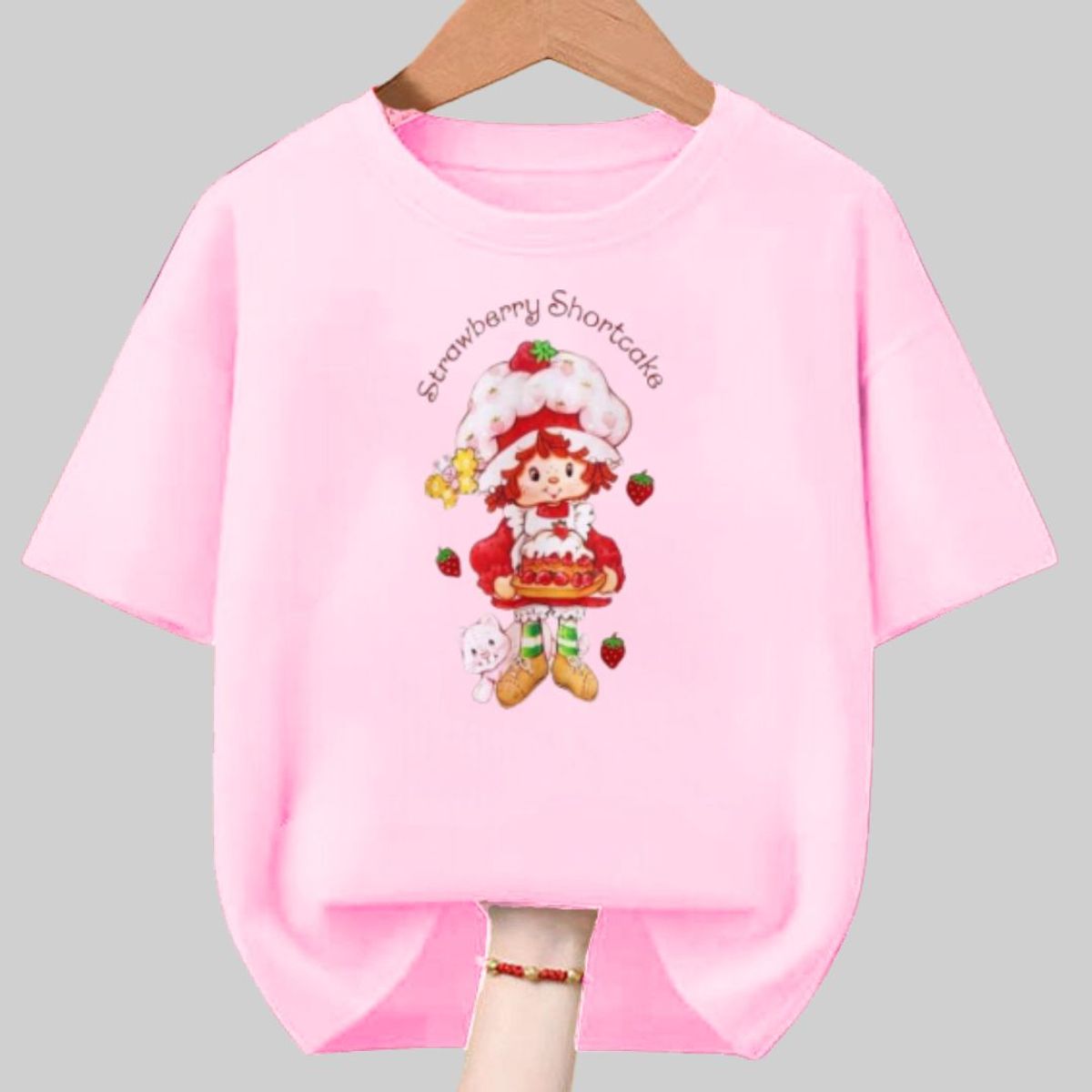 GENERICO - Polo Rosita Fresita Rosado Strawberry Shortcake - Talla 4 hasta XL