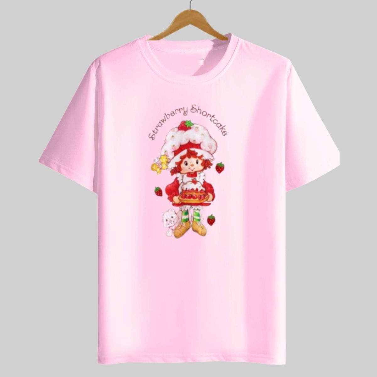 GENERICO - Polo Rosita Fresita Rosado Strawberry Shortcake - Talla 4 hasta XL