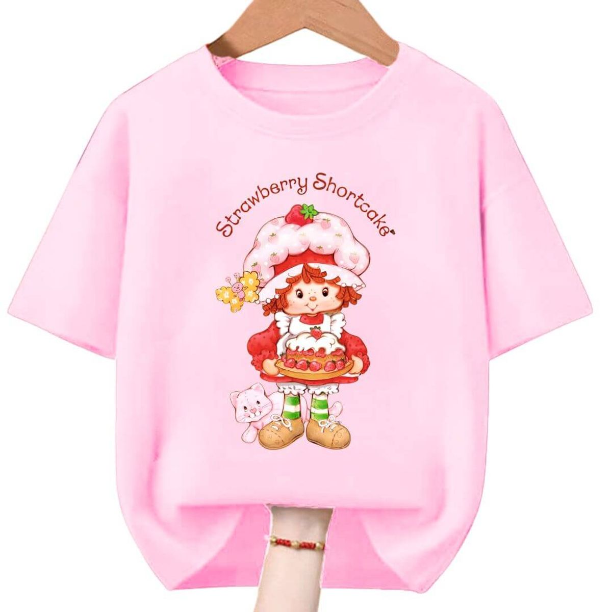 GENERICO - Polos Algodon Rosa Strawberry  - Talla 6 hasta XL