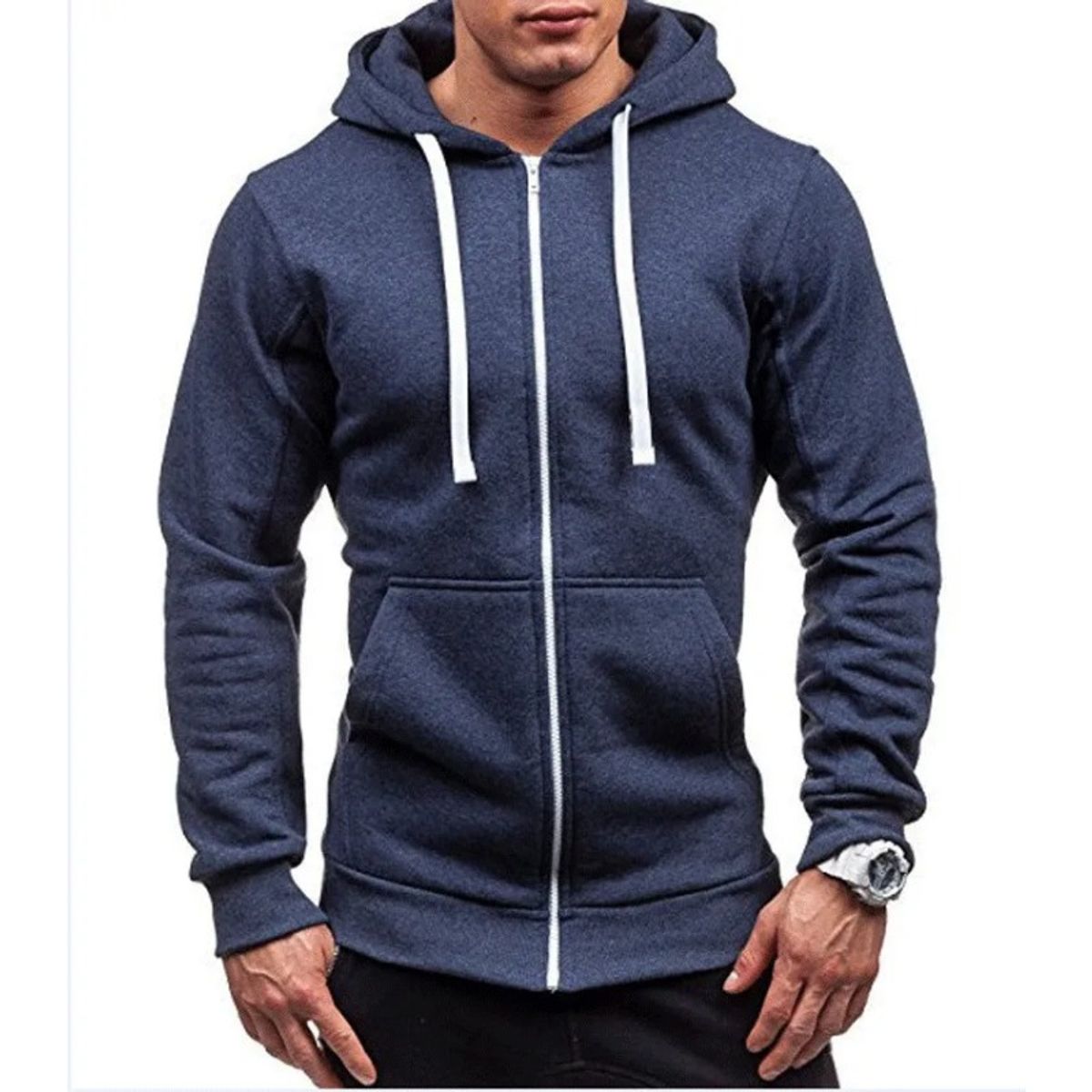 GIOIO - Sudadera Basica Caballero Sudadera Con Capucha Moda Informal