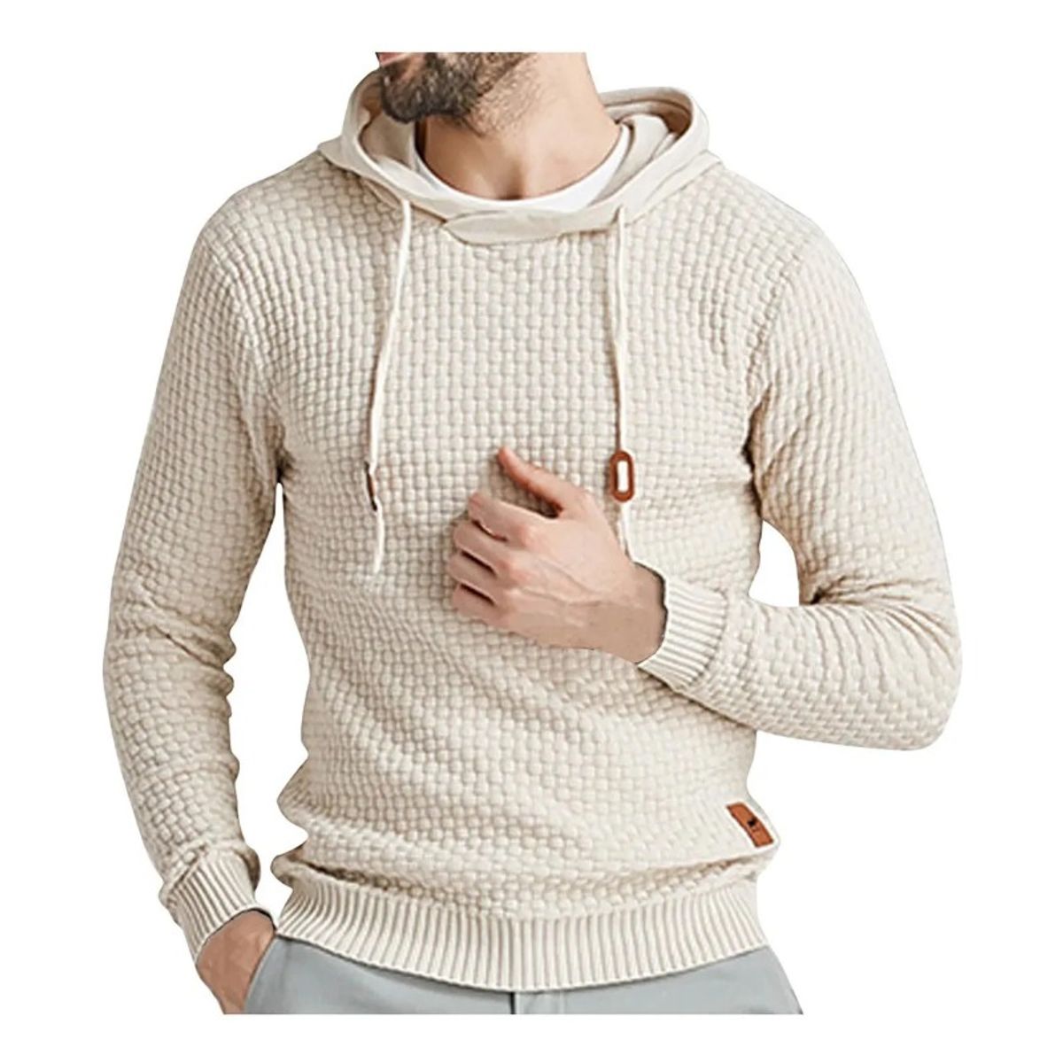 GIOIO - Sudadera Lisa Hoodie Con Capucha Para Hombre
