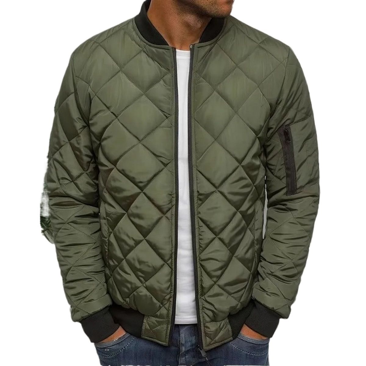 GIOIO - Chamarra Bomber Acolchada Capitonada Termica Para Hombre