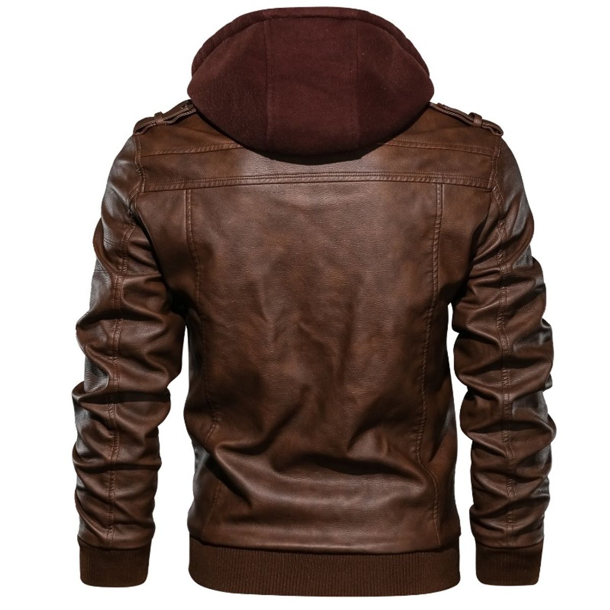 GIOIO - Chaqueta Hombre Sintético Lavado Capucha Urbano Vanguardista Premium
