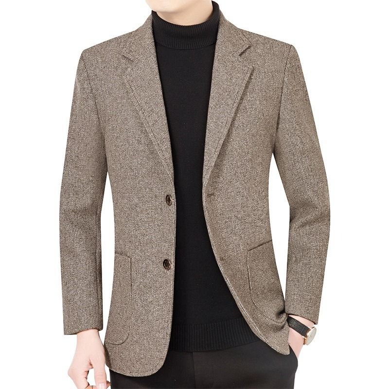 GIOIO - Saco Hombre Urbano Elegante Mezcla Lana Diario Oficina​