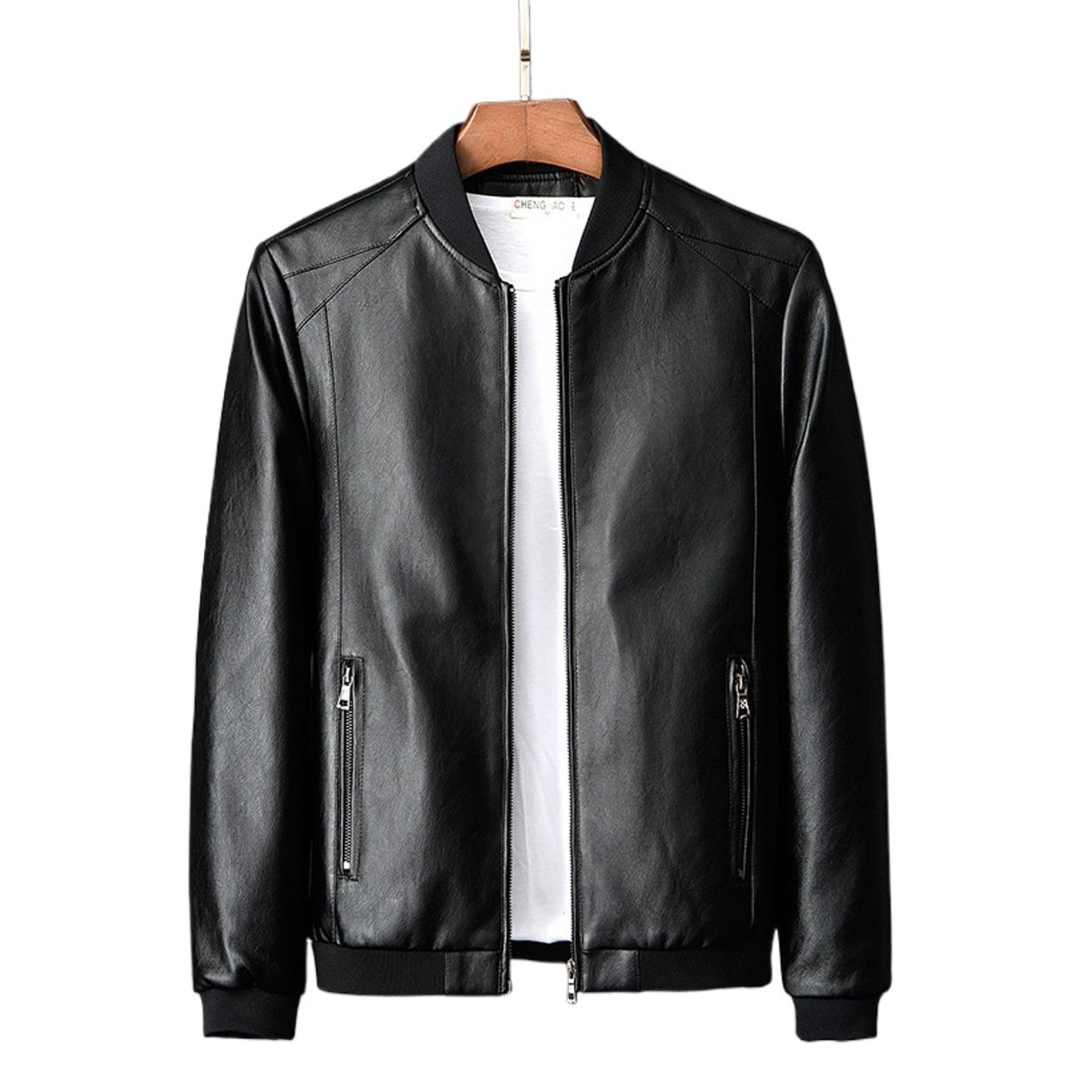 GIOIO - Chaqueta Sintética Hombre Cuello Alto Premium Urbana Moderna Corte Preciso​