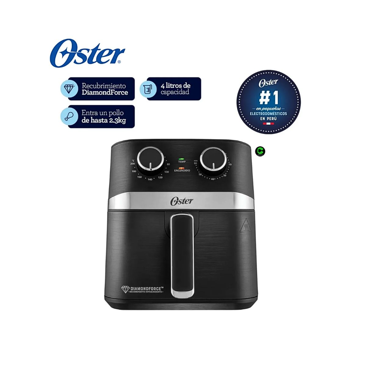 OSTER - Combo Oster Freidora 4L CKSTAF401MDF +Licuadora 1.5 L