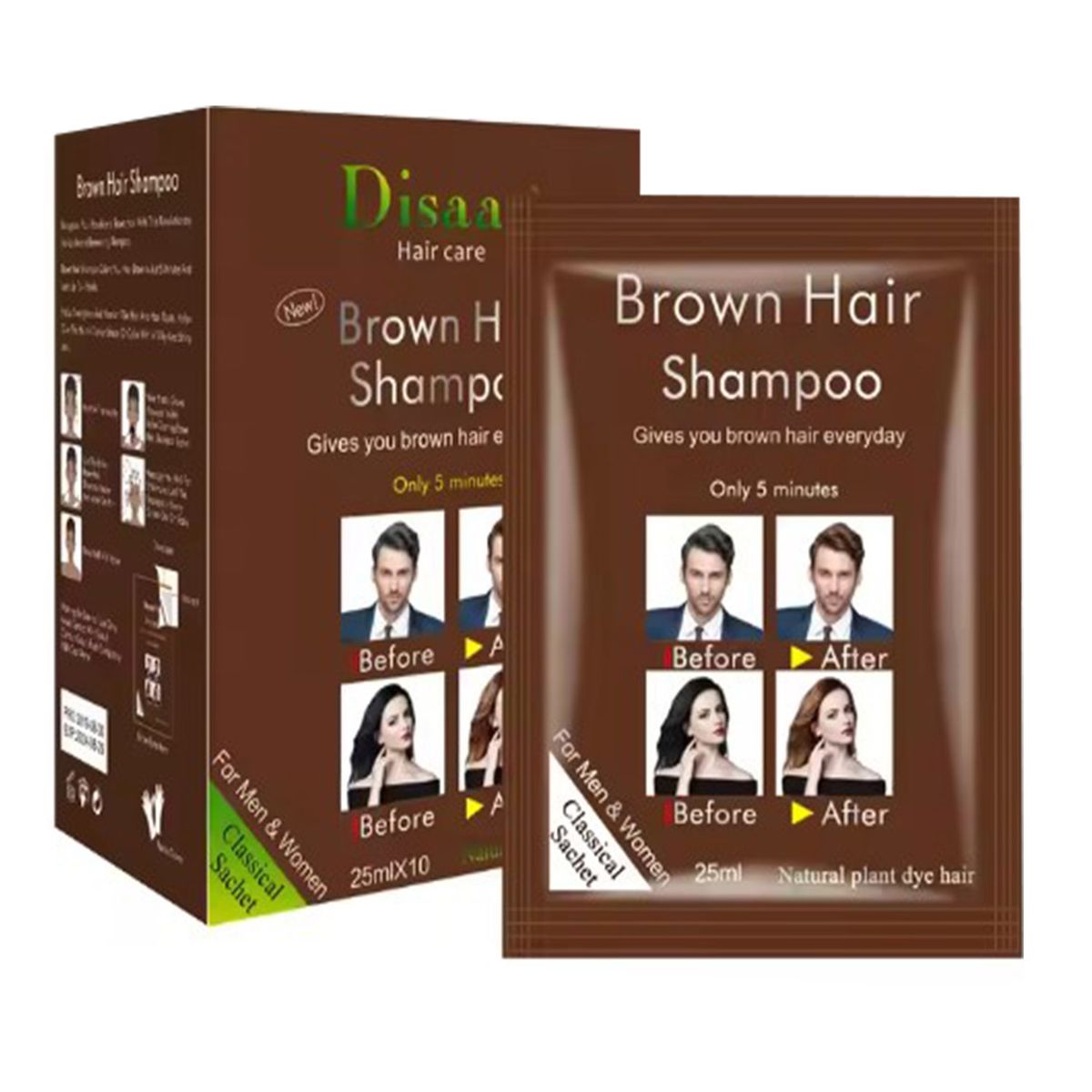 DEXE - COFFE HAIR TINTE CASTAÑO OSCURO CAJA DE 10 UND