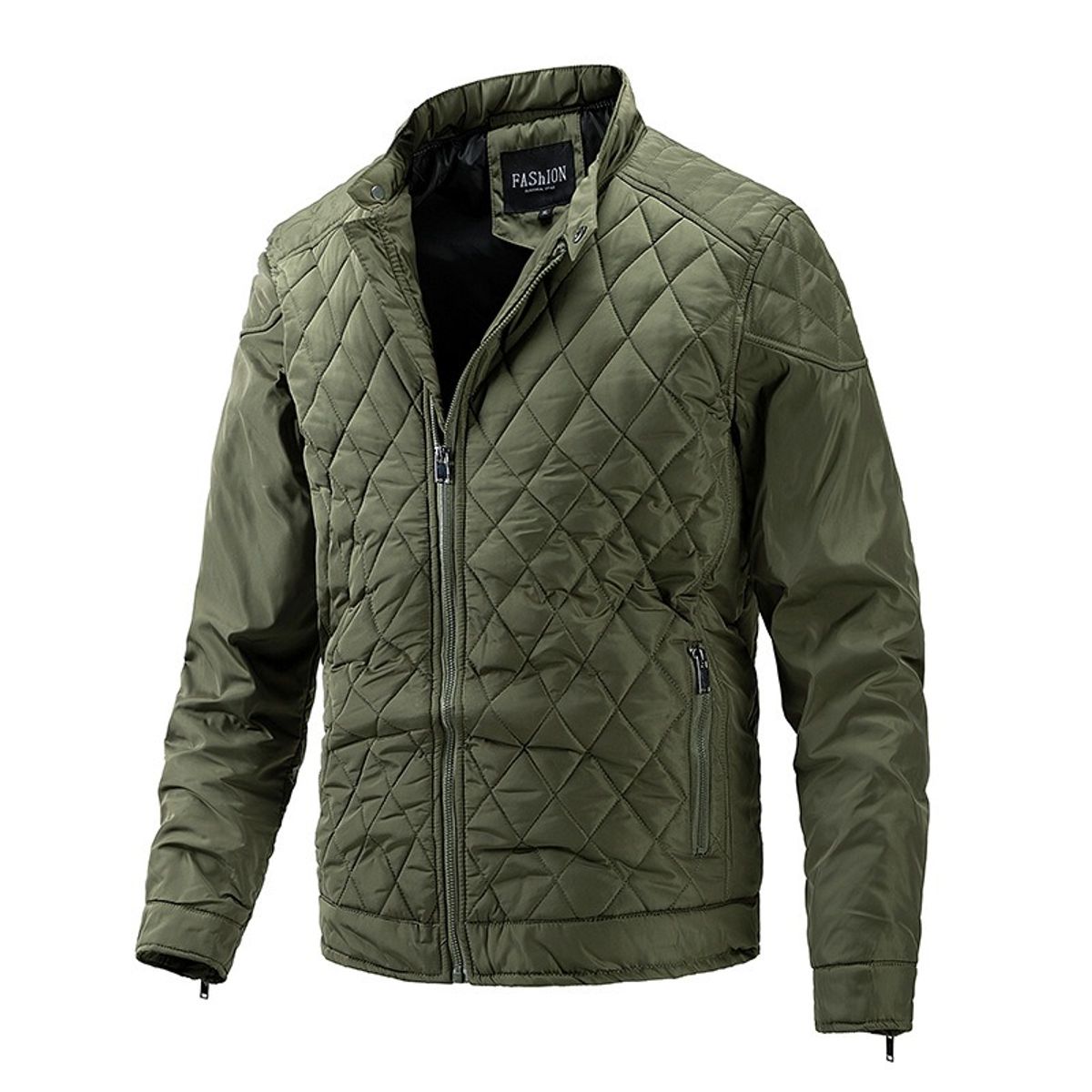 GIOIO - Chaquetón Hombre Ligero Acolchado Cuello Mao Moderno Ajustado​
