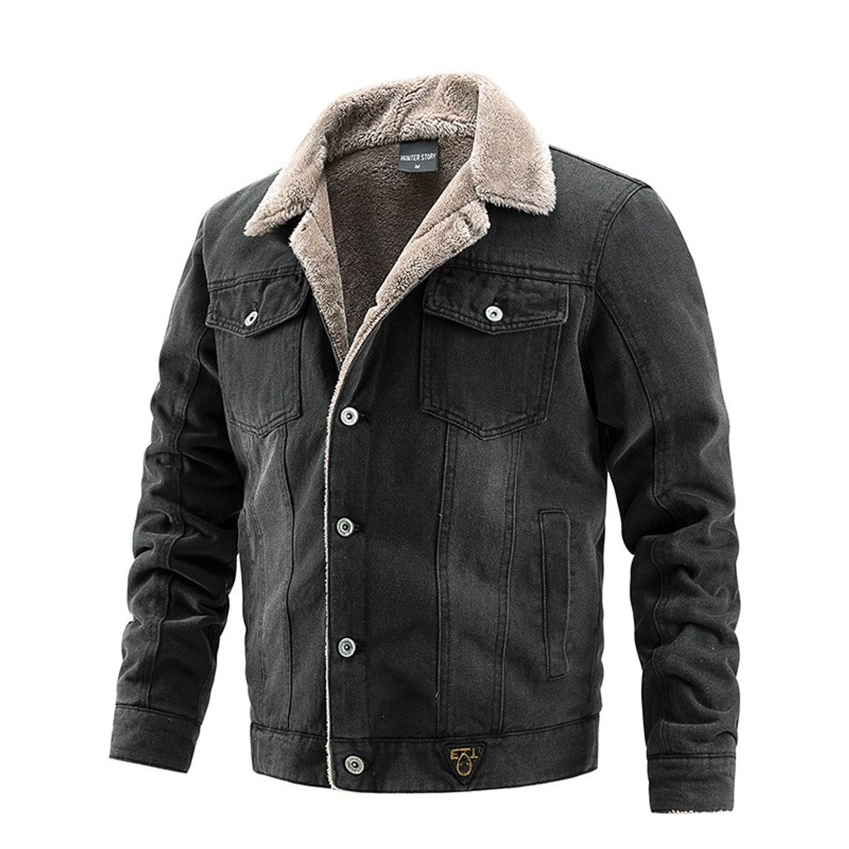 GIOIO - Chaqueta Vaquera Hombre Abrigada Urbano Moderno Premium​
