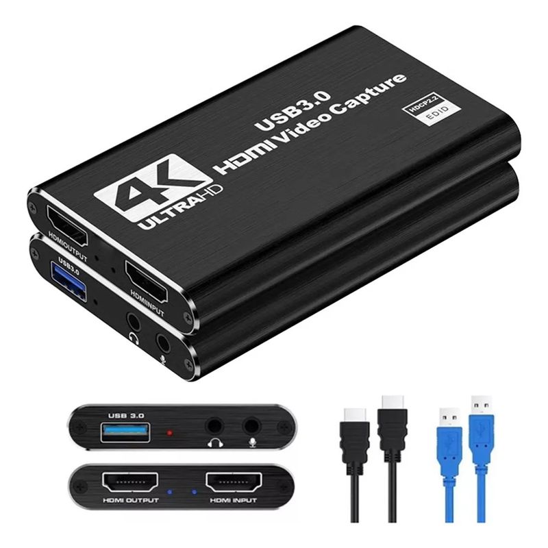 GIOIO - Tarjeta De Captura De Video 4k Hd 1080p 60hz