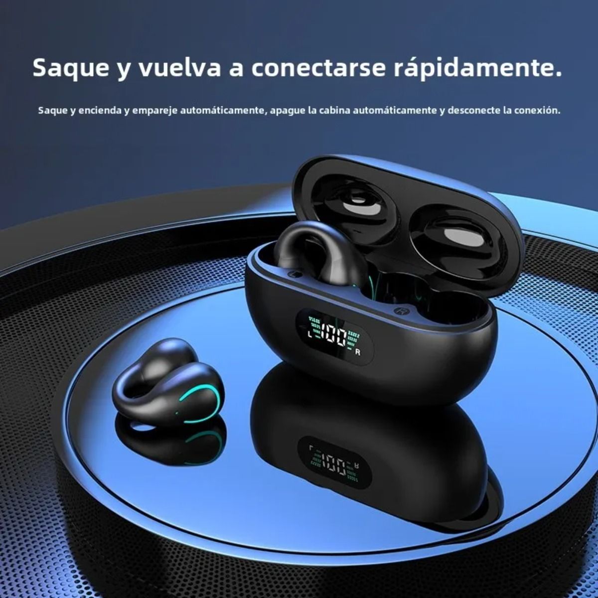 GIOIO - Audifonos Bluetooth 53 Auriculares Tipo Clip Manos Libres