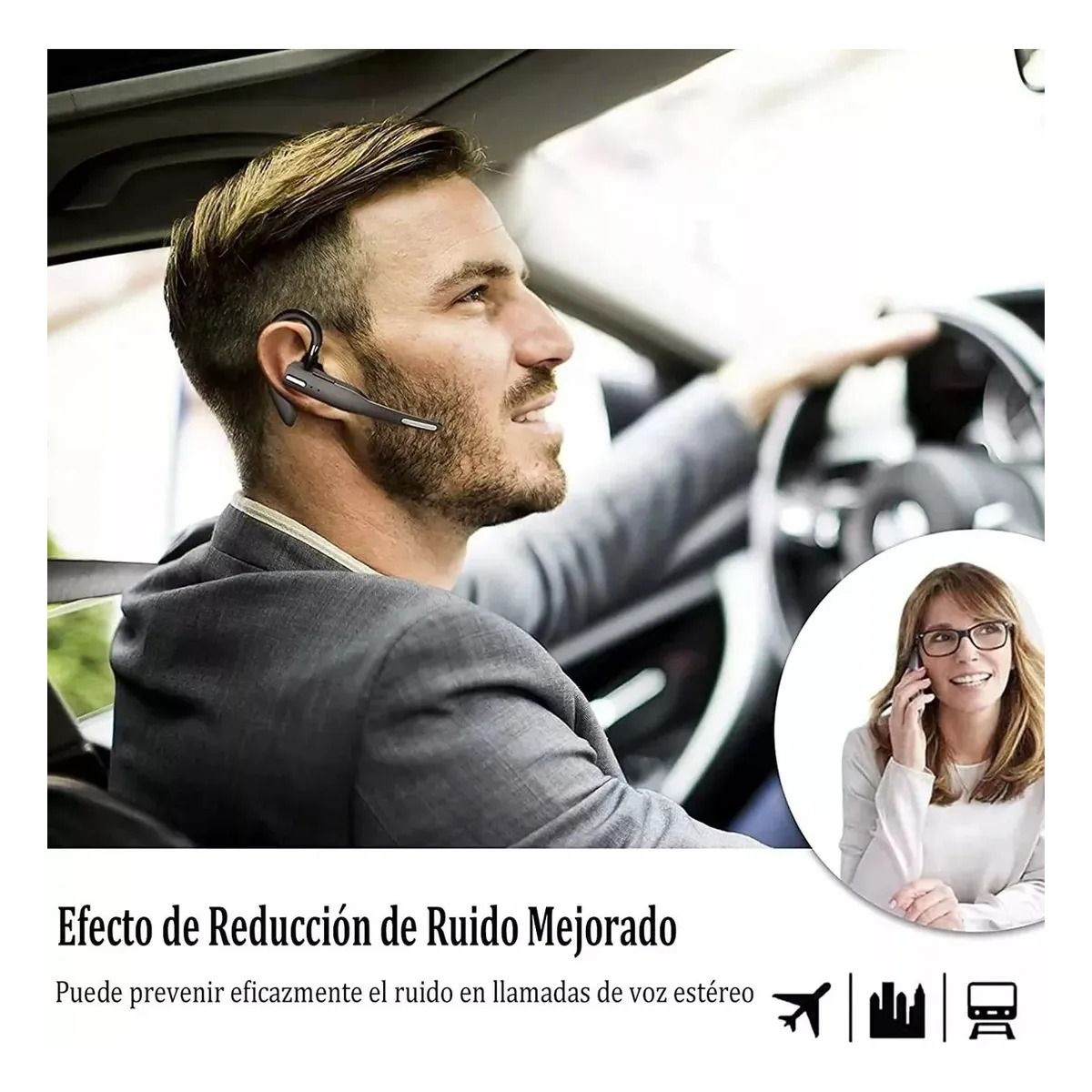 GIOIO - Auriculares Internos Manos Libres Inalámbricos Ejecutivos