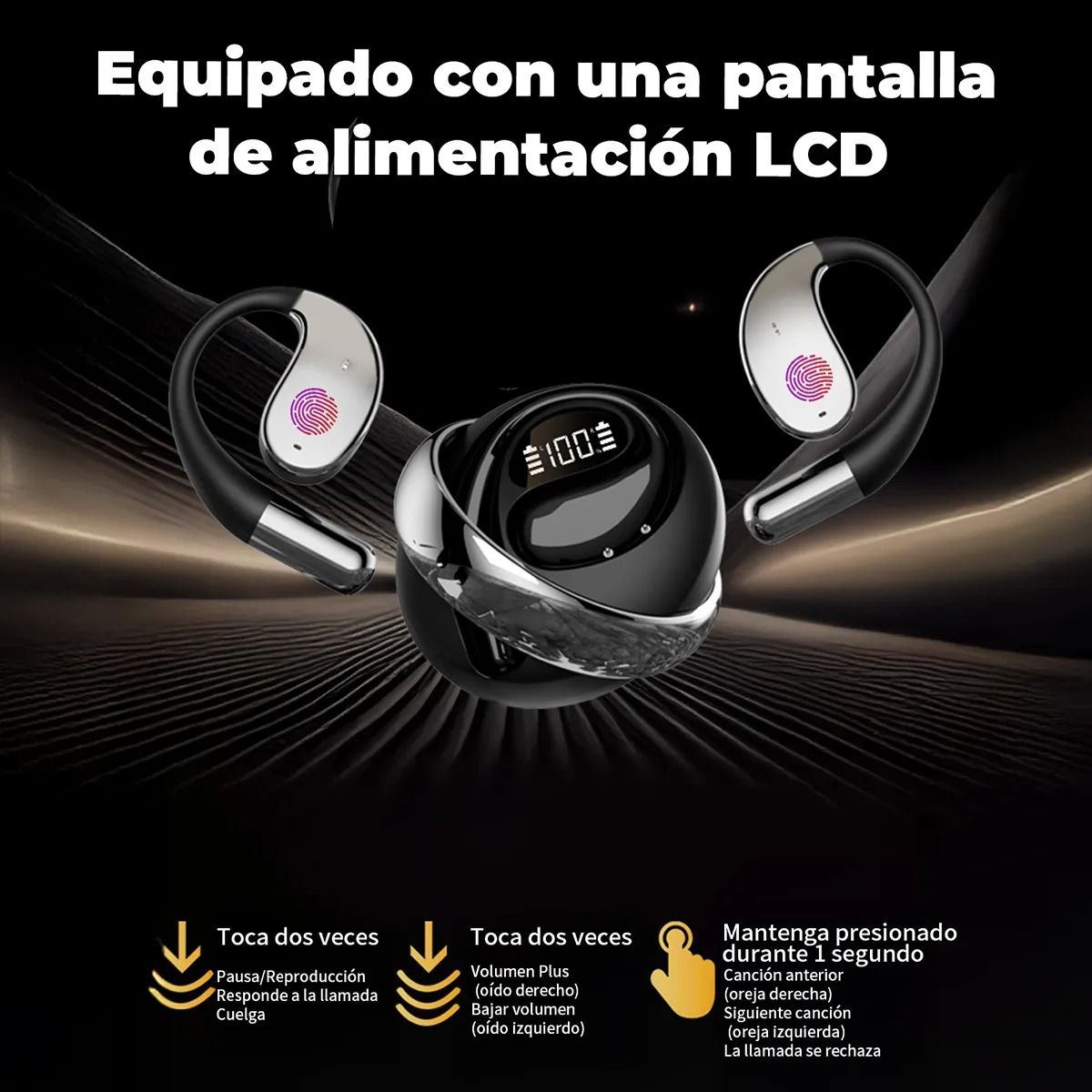 GIOIO - Audifonos Inalambricos Bluetooth De Gancho Q93