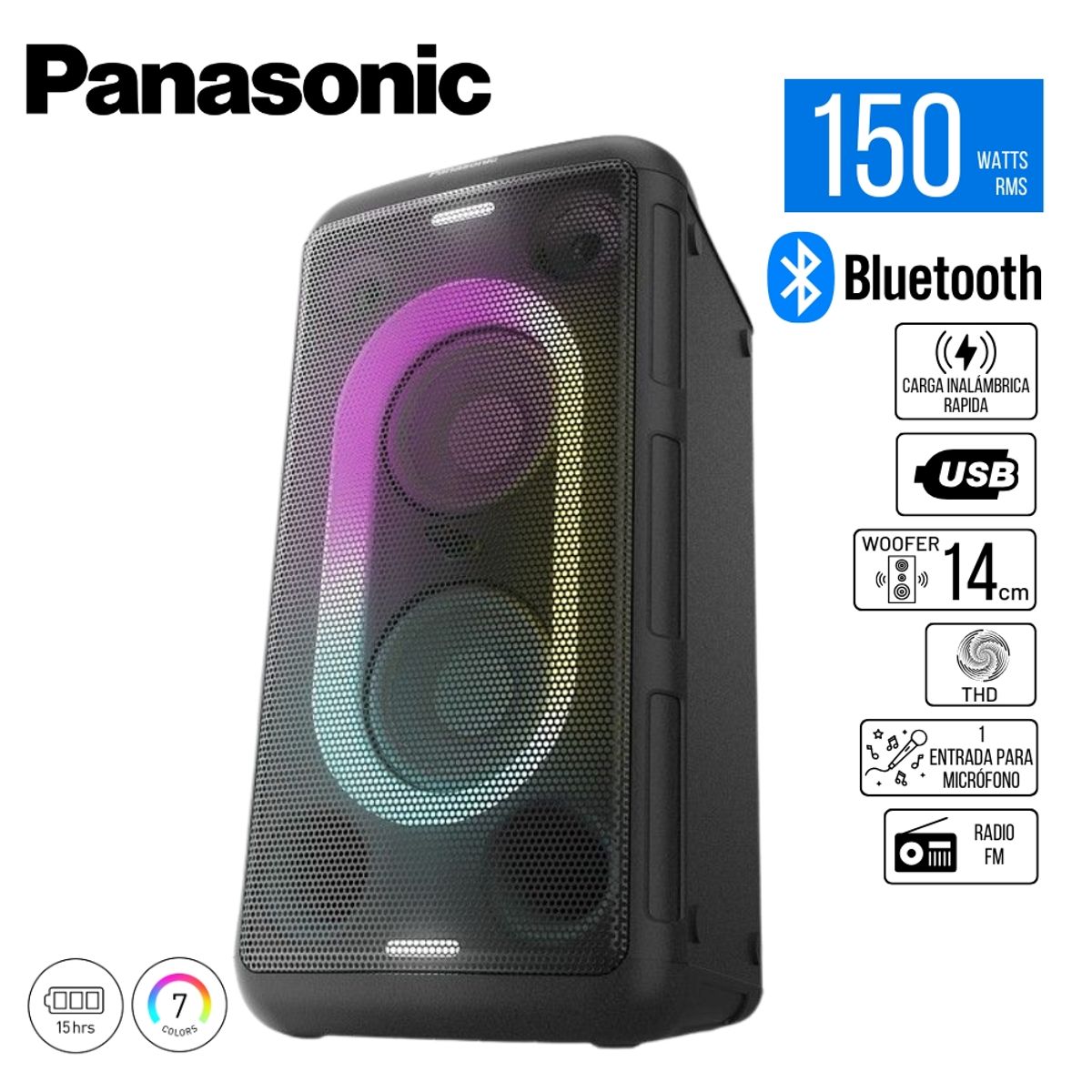 PANASONIC - Parlante Bluetooth  Panasonic SC-BMAX10EK 150w - Negro