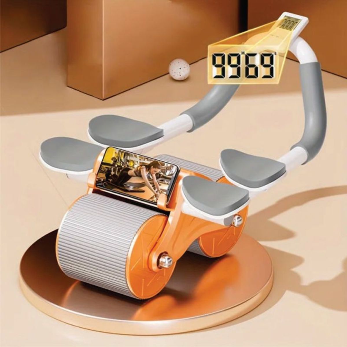 GENERICO - Rodillo Abdominal De 4 Soportes