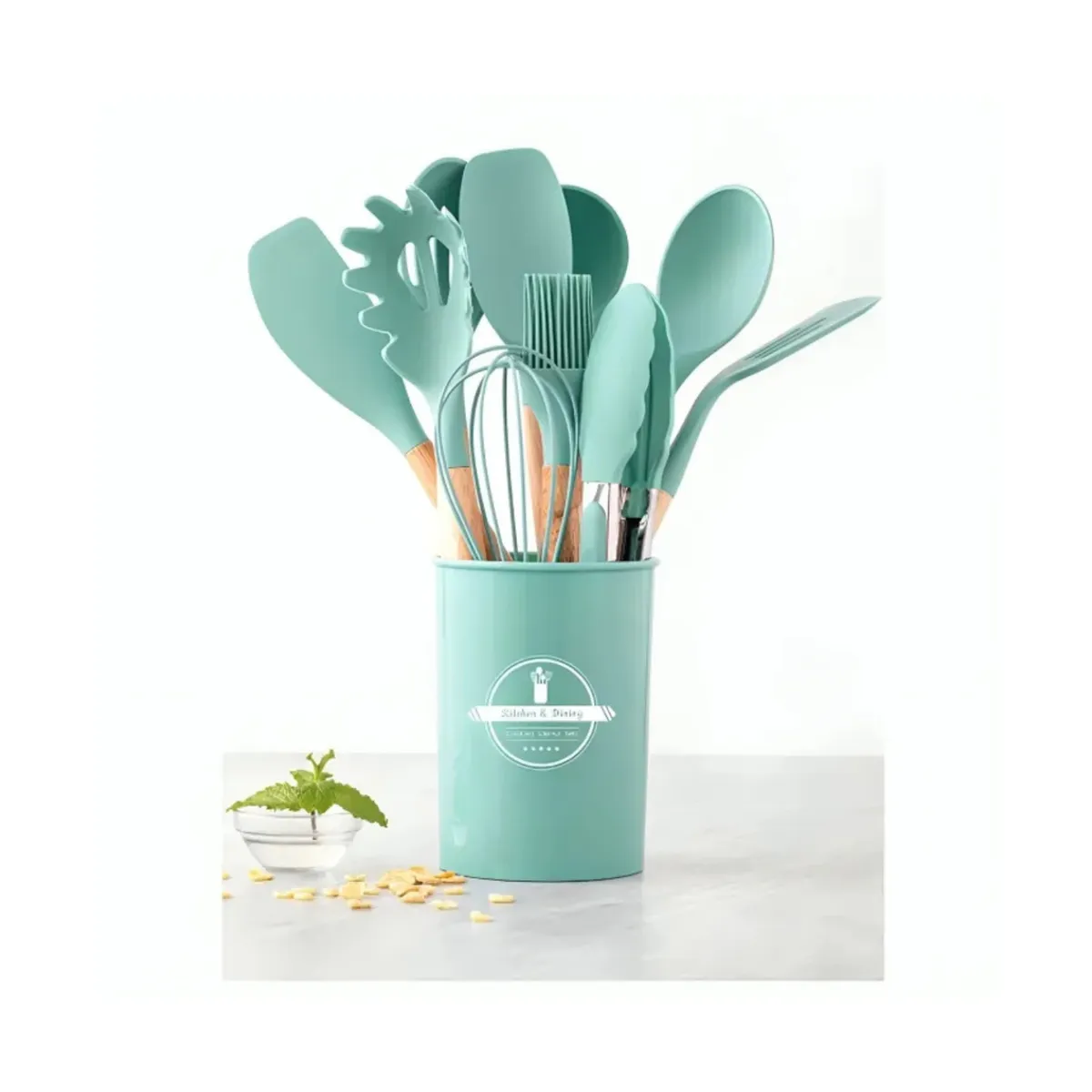 GENERICO - Set de 12 Cucharones Utensilios de Silicona