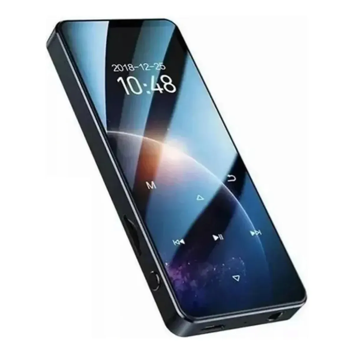 GIOIO - Reproductor Musical Mp3 Mp4 Portátil Con Bluetooth Color Negro