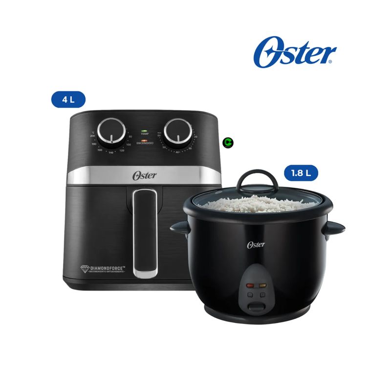 OSTER - Combo Freidora De Aire 4L CKSTAF401MDF + Arrocera
