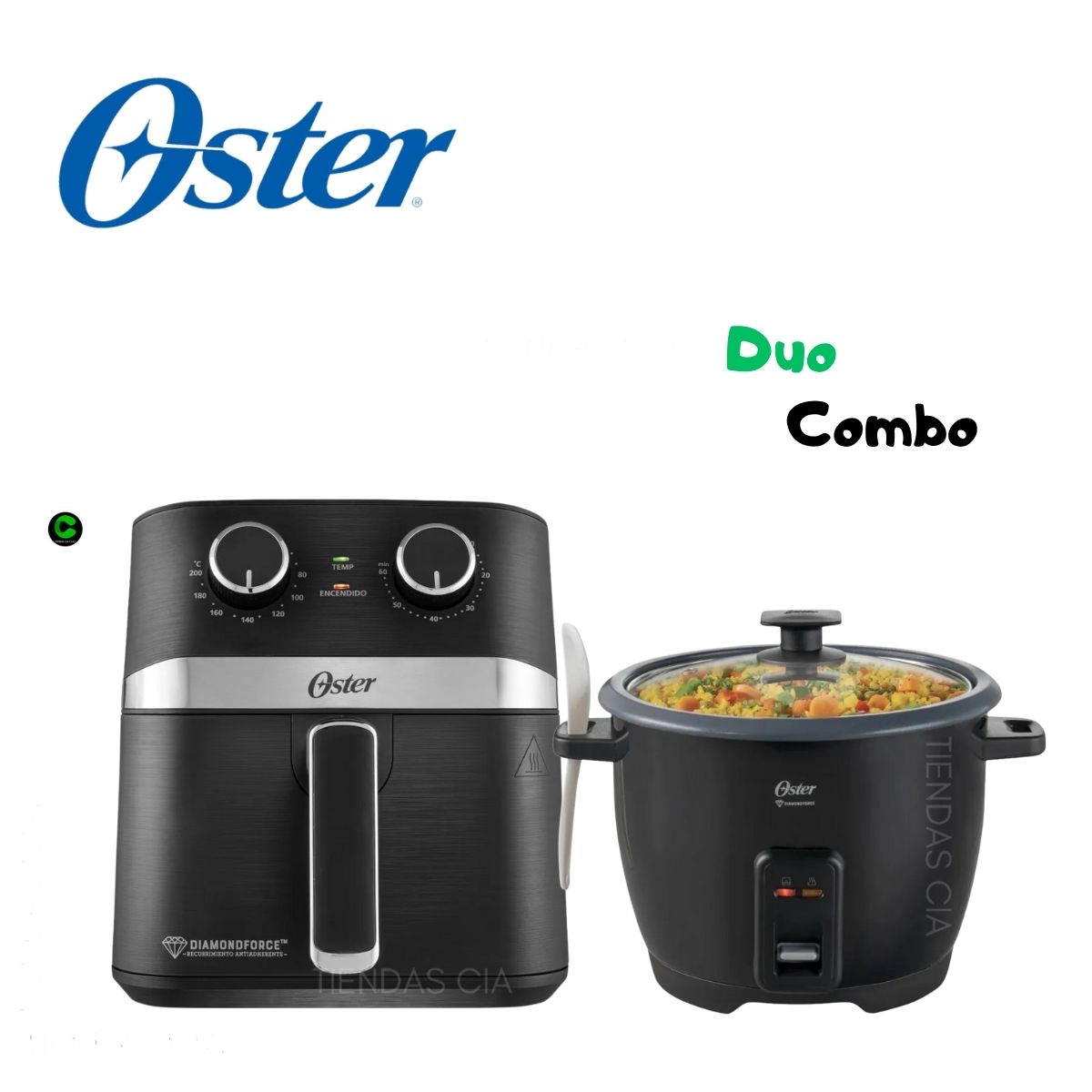 OSTER - Combo Freidora OSTER 4 L + Olla Arrocera CKSTRCB10DFBLK