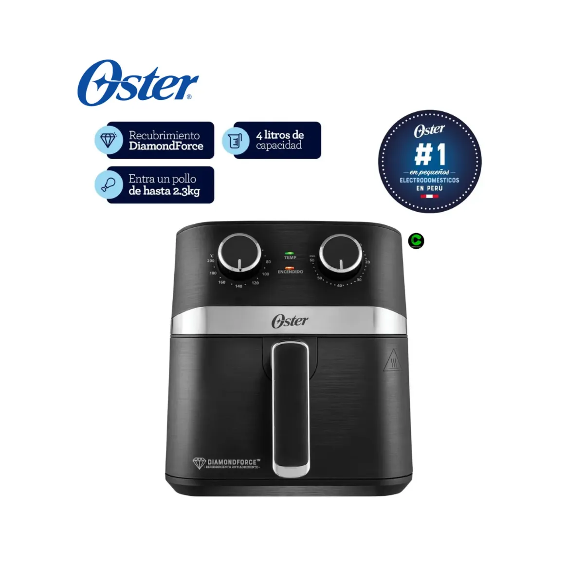 OSTER - Combo Freidora OSTER 4 L + Olla Arrocera CKSTRCB10DFBLK
