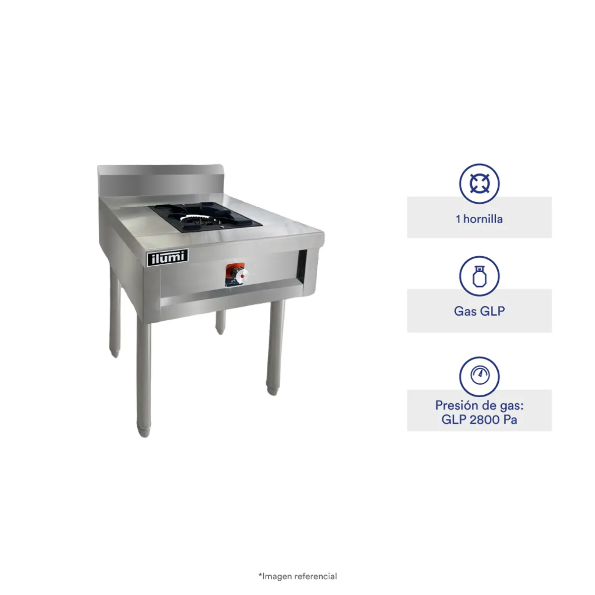 ILUMI - COCINA INDUSTRIAL 1 HORNILLA ILUMI