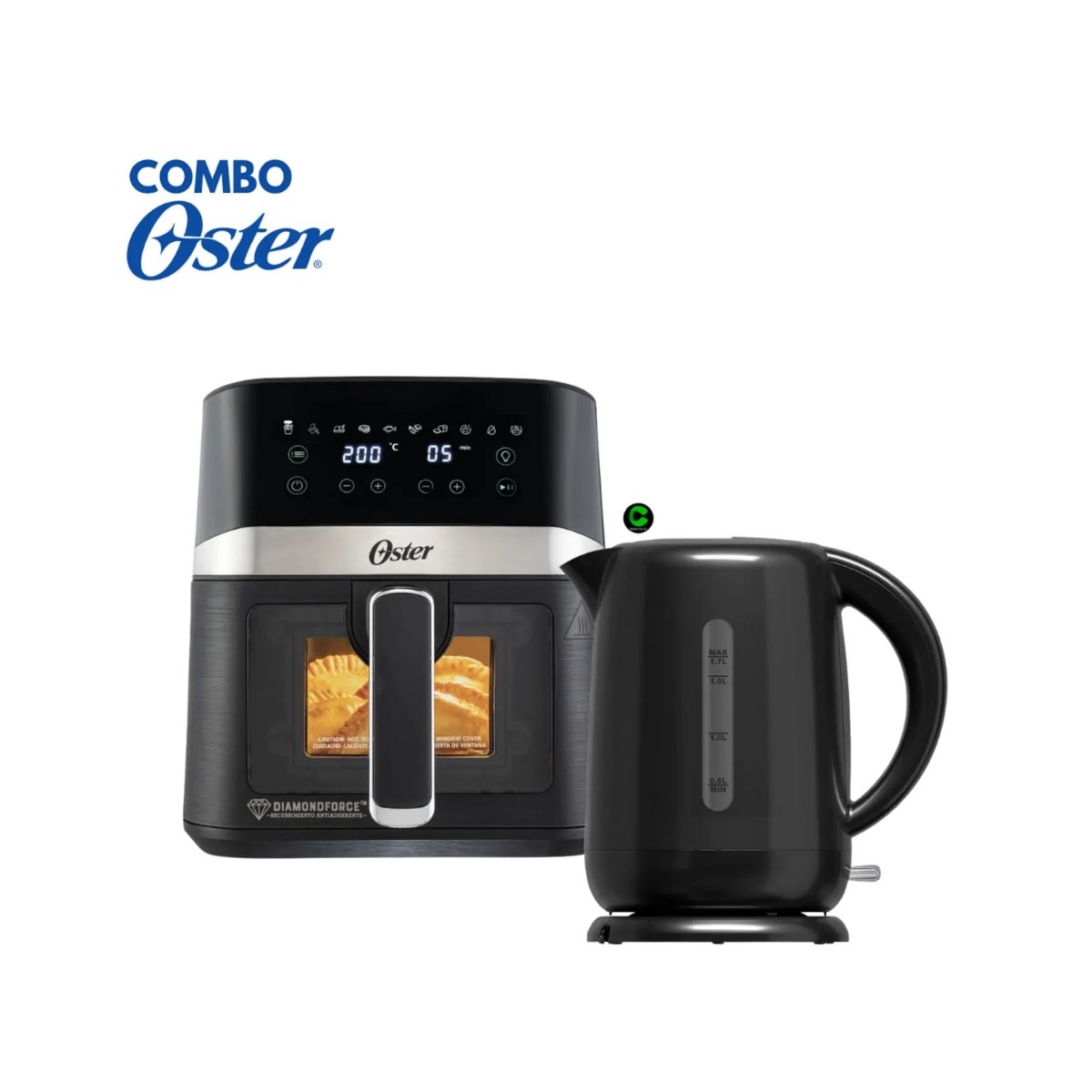OSTER - Combo Oster Freidora 4L CKSTAF40WDDF y Hervidor