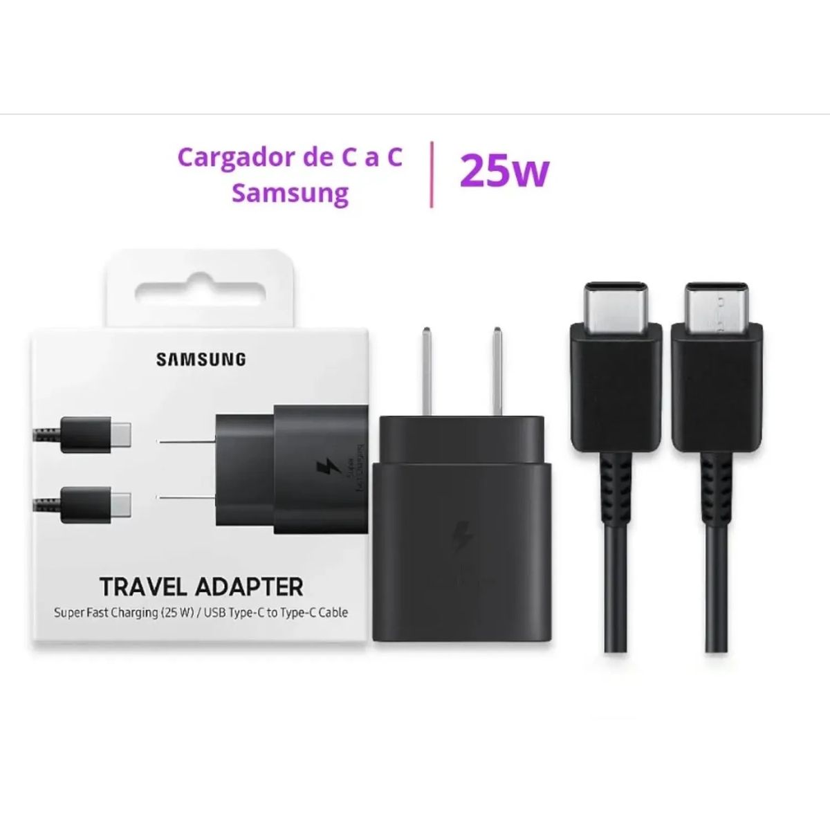SAMSUNG - cargador para samsung 25w tipo c