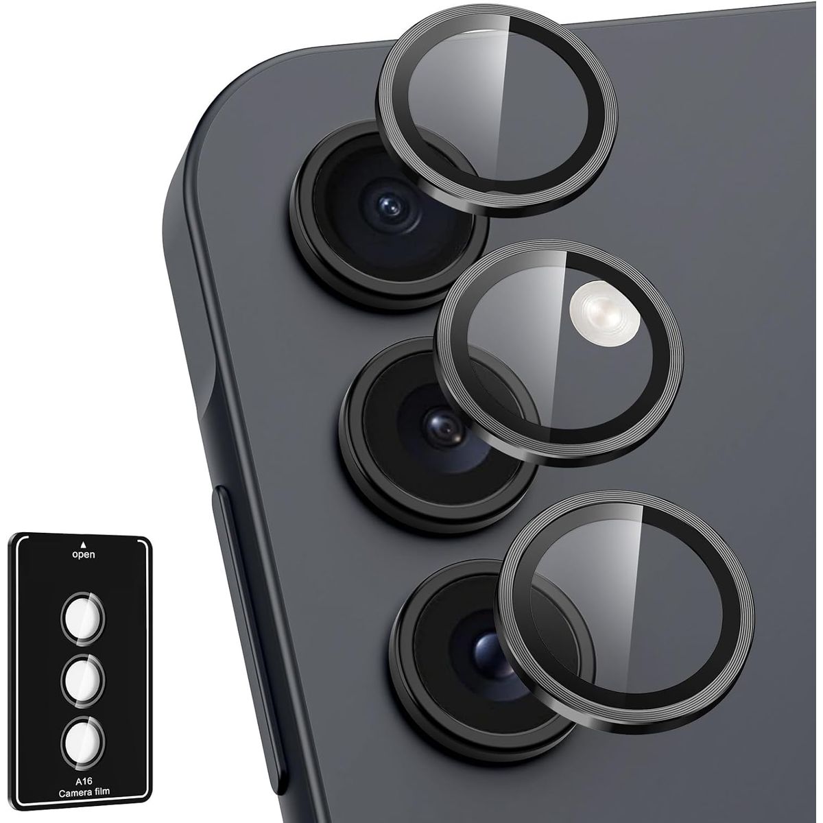 GENERICO - Protector De Cámara Samsung A16 Negro