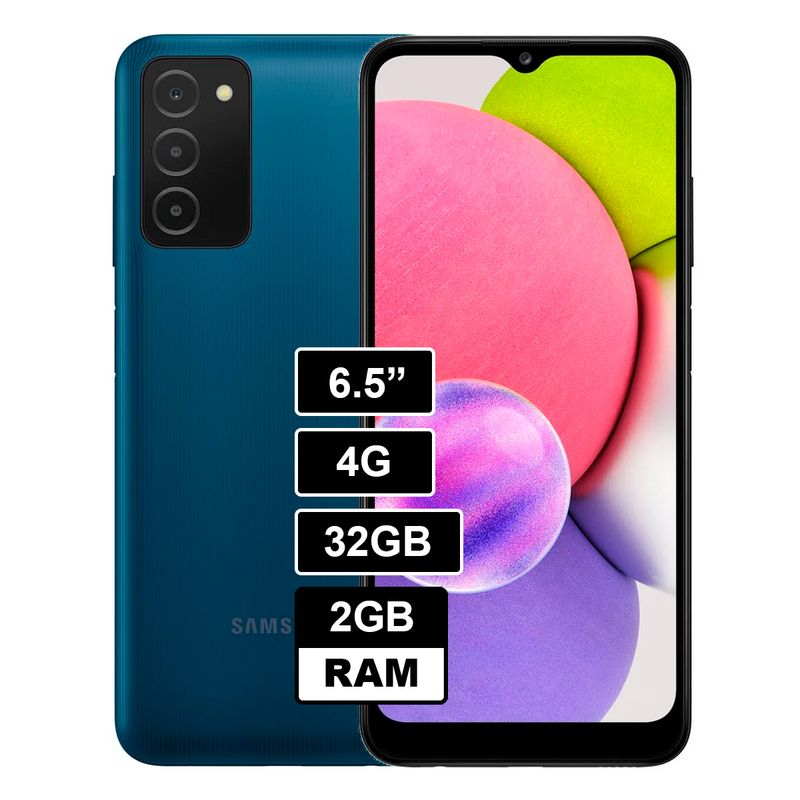 SAMSUNG - Celular Samsung Galaxy A03S de 3GB 32GB - Azul