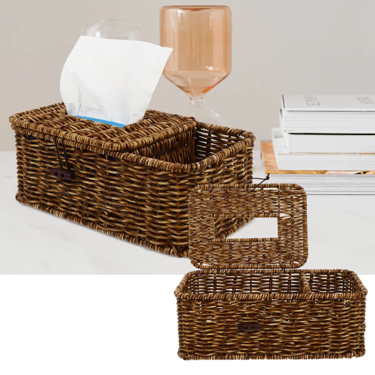 INSPIRA MARKET - Organizador porta papel servilleta pañuelos multiuso