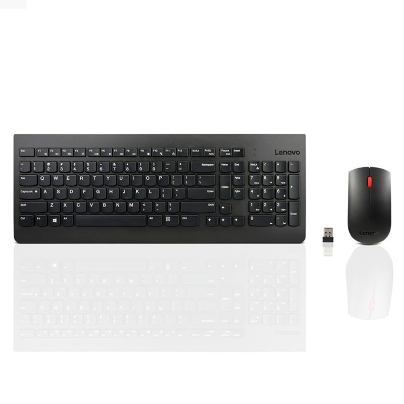 LENOVO - Teclado y Mouse Lenovo Inalámbrico Color Negro Kit Combo