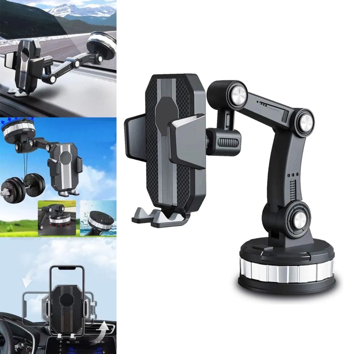 INSPIRA MARKET - Soporte para Celular de Tablero Universal 360°