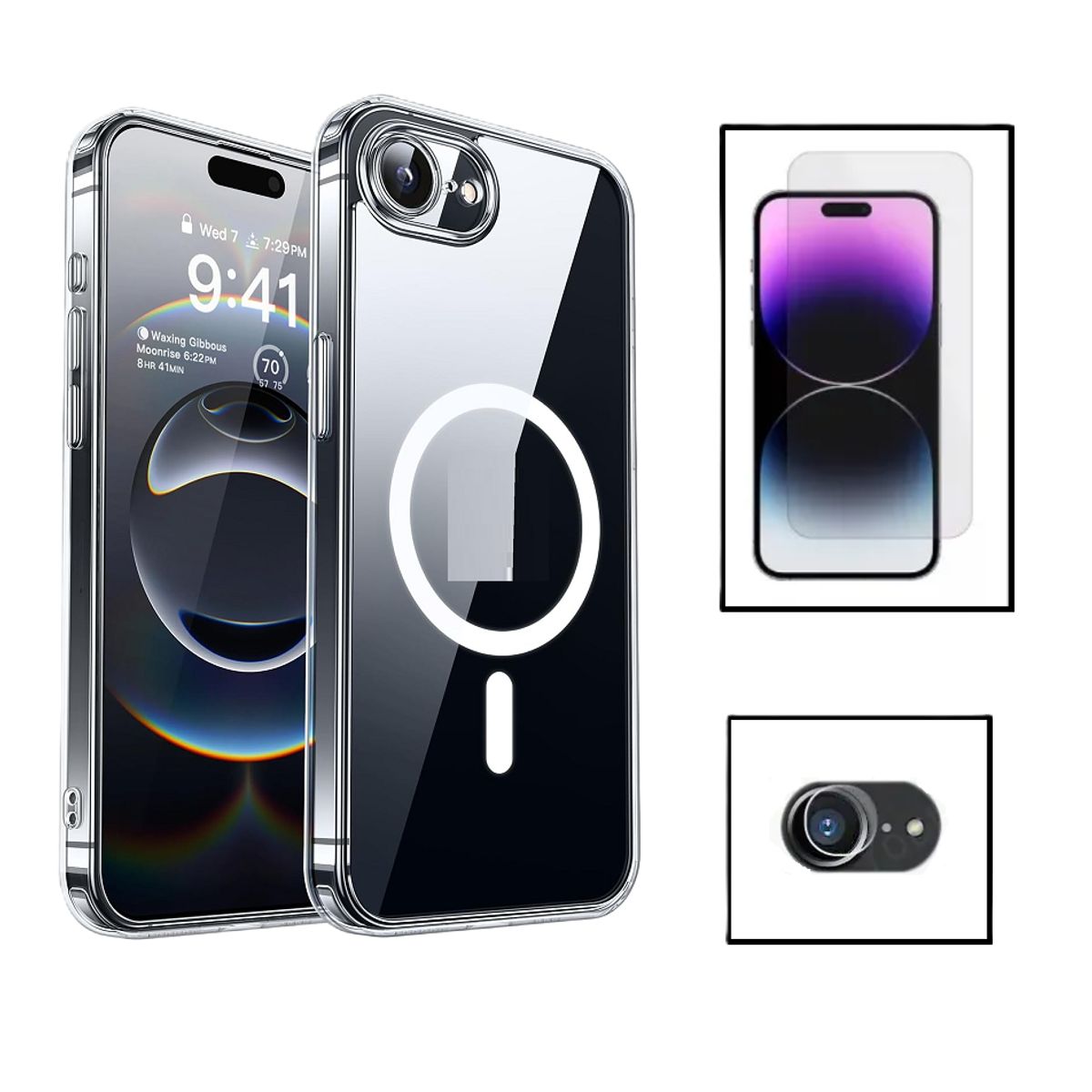 GENERICO - Case Funda protector Para iPhone 16e 2025 Y Mica vidrio