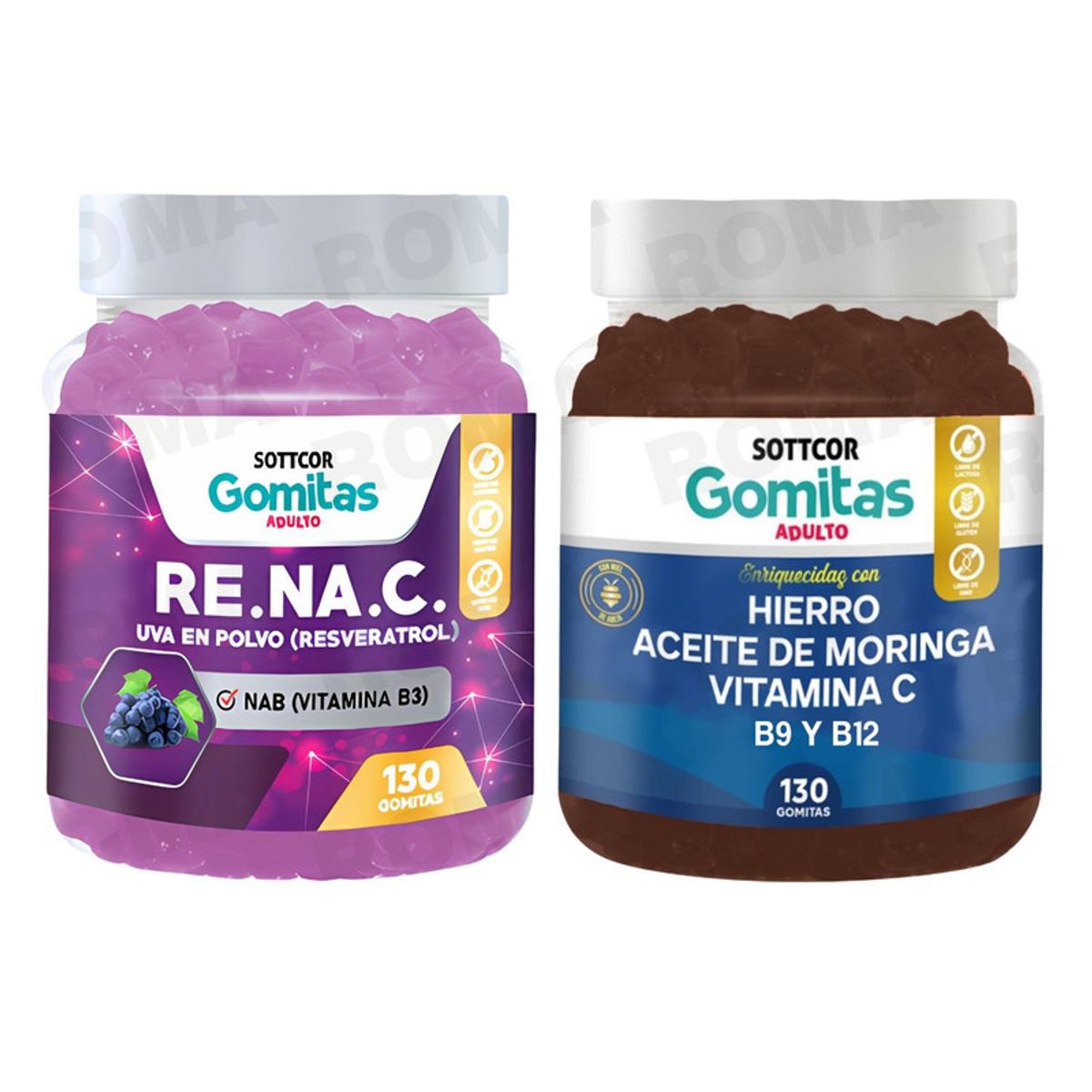GENERICO - GOMITAS RESVERATROL 130UND + GOMITAS HIERRO 130UND