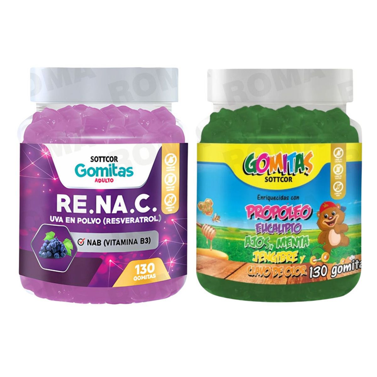 GENERICO - GOMITAS RESVERATROL 130UND + GOMITAS PROPÓLEO NIÑOS 130UND