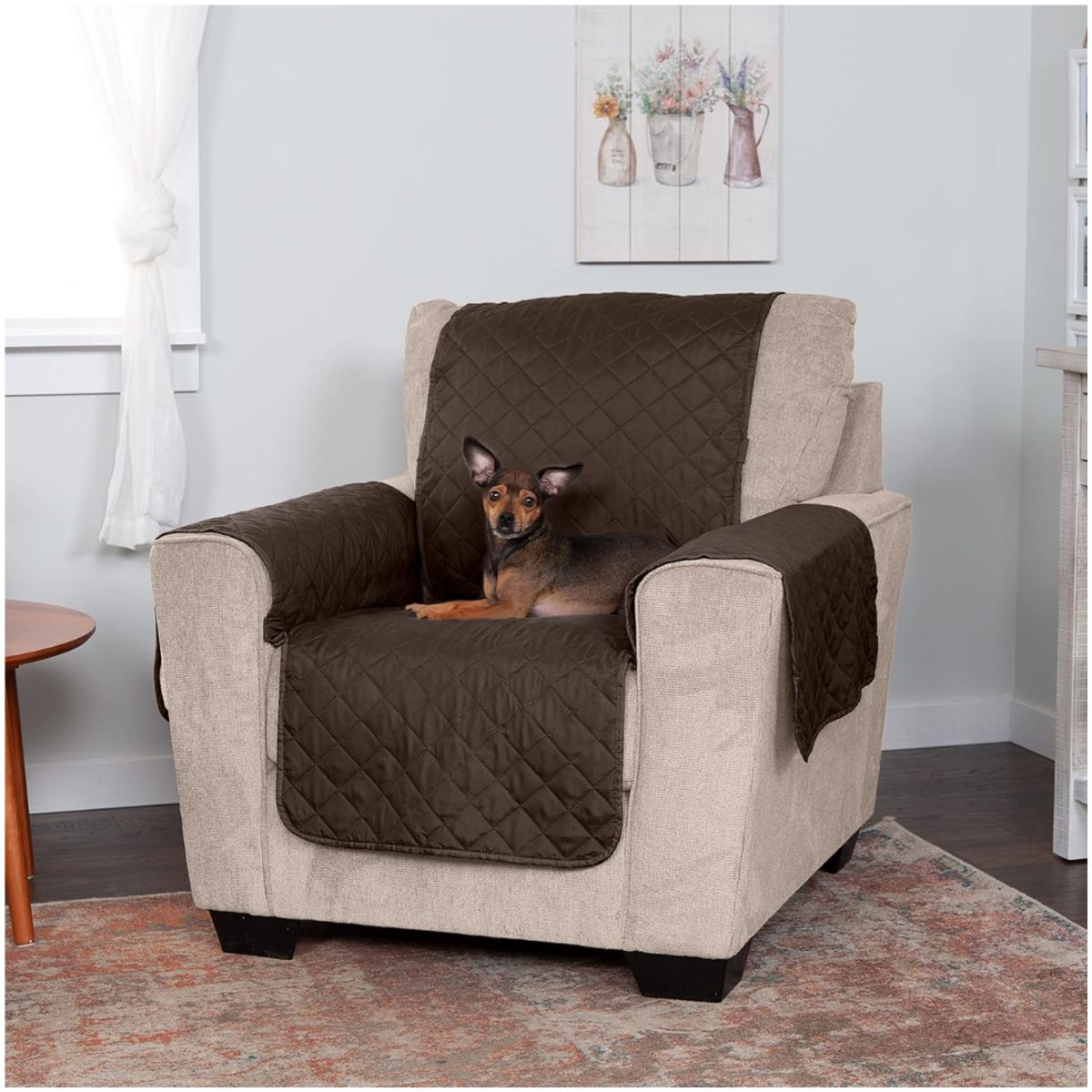 INSPIRA MARKET - Cobertor Protector de Sofá Reversible de 1 Cuerpo