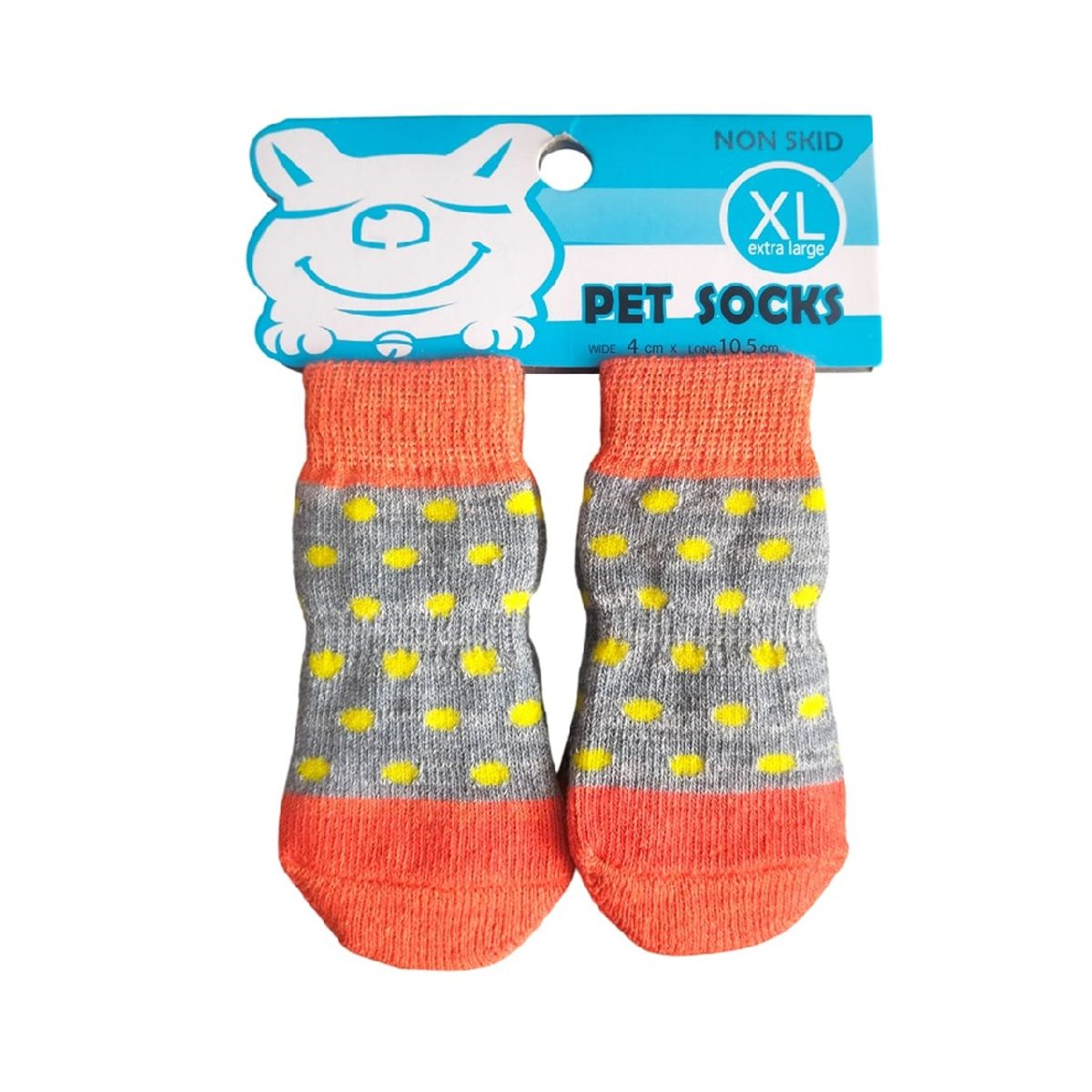 GENERICO - Pack x 1 Set de medias antideslizantes puntitos talla XL