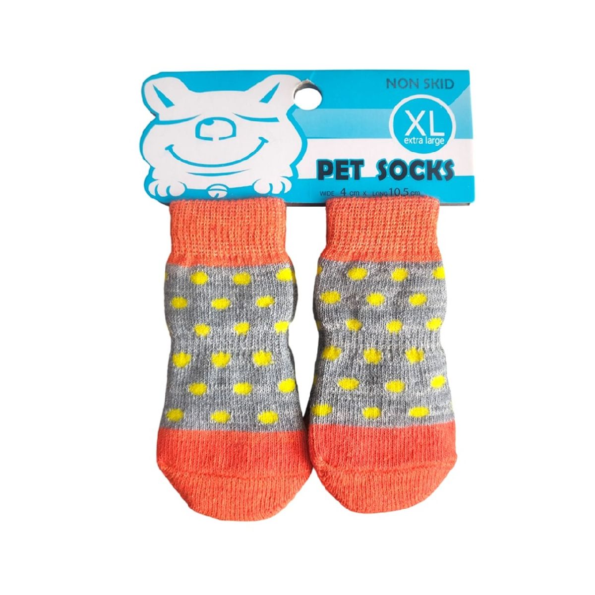 GENERICO - Pack x 1 Set de medias antideslizantes puntitos talla XL